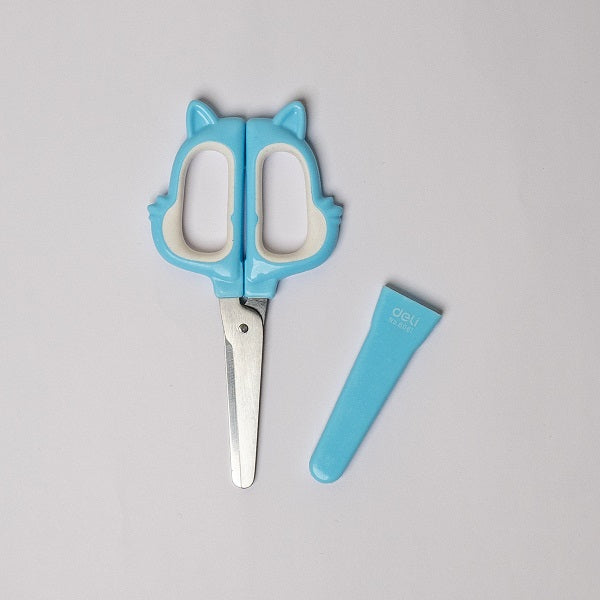 6061 Squirrel Soft-touch Scissors 138mm w/sleeve BLUE