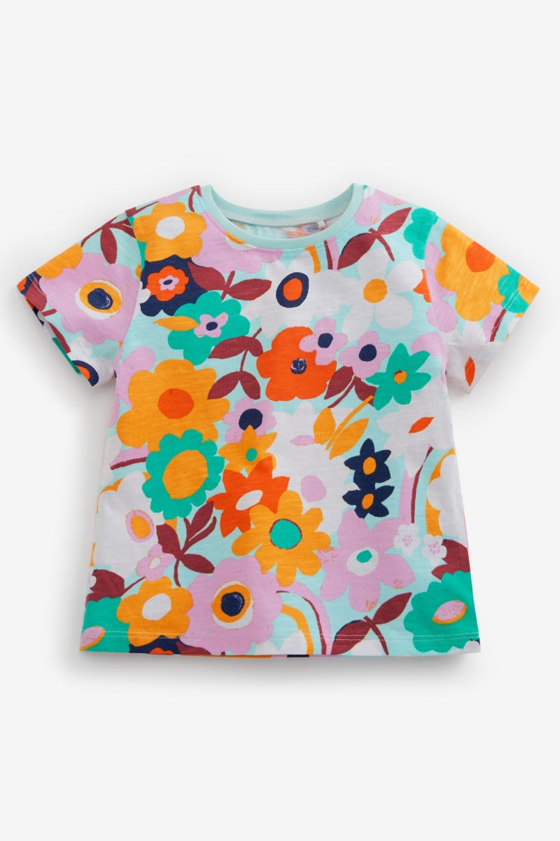 Bright Floral Cotton T-Shirt (3mths-6yrs)