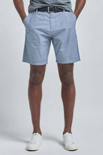 Load image into Gallery viewer, Light Blue Fine Stripe Belted Chino  Shorts - Allsport
