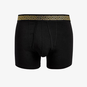 Black Gold Pattern Waistband A-Fronts Four Pack - Allsport