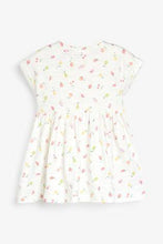 Load image into Gallery viewer, Ecru Fruit Print Jersey Dress  (up to 18 months) - Allsport
