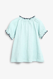 Embroidered Short Sleeve Blouse (3mths-5yrs) - Allsport
