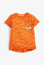 Load image into Gallery viewer, Orange Short Sleeve Tiger Pocket (12mths-3yrs) - Allsport

