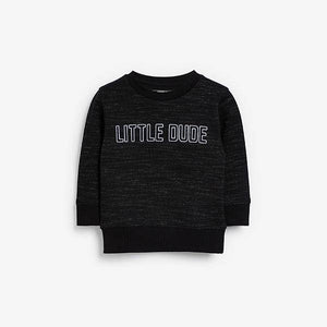 Black Little Dude Crew (3mths-6yrs) - Allsport