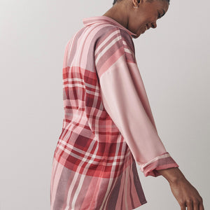 Blush Check Boyfriend Shirt - Allsport