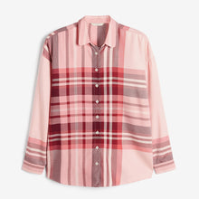 Load image into Gallery viewer, Blush Check Boyfriend Shirt - Allsport
