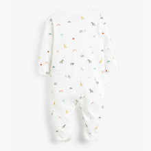 Load image into Gallery viewer, White Character Sleepsuit, Short Sleeve Bodysuit, Bib and Hat Set (0-6mths) - Allsport

