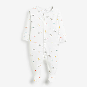Character Baby Sleepsuit, Short Sleeve Bodysuit, Bib and Hat Set (0-6mths) - Allsport