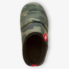 Load image into Gallery viewer, Khaki Camoflage Mule Slippers (Older) - Allsport
