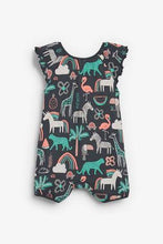 Load image into Gallery viewer, Charcoal Fluro Character Romper  (up to 18 months) - Allsport
