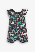 Load image into Gallery viewer, Charcoal Fluro Character Romper  (up to 18 months) - Allsport
