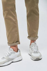 Tan Slim Fit Motion Flex Stretch Chino Trousers - Allsport