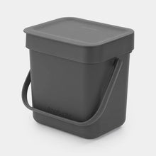 Load image into Gallery viewer, Brabantia Sort &amp; Go Waste Bin, 3L Grey - Allsport
