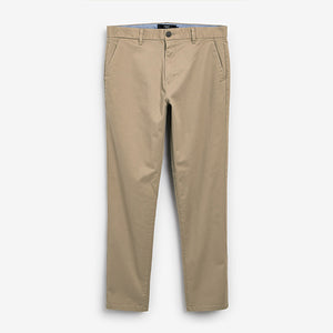 Stone Straight Fit Stretch Chino Trousers - Allsport