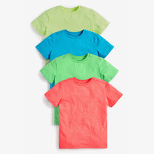 Load image into Gallery viewer, Multi 4 Pack Fluro T-Shirts (3-12yrs) - Allsport

