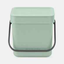 Load image into Gallery viewer, BRABANTIA 3L Sort &amp; Go Waste Bin, Jade Green
