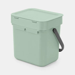 BRABANTIA 3L Sort & Go Waste Bin, Jade Green