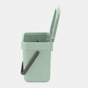 BRABANTIA 3L Sort & Go Waste Bin, Jade Green