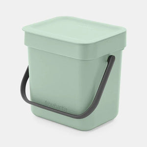 BRABANTIA 3L Sort & Go Waste Bin, Jade Green