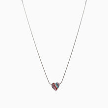 Load image into Gallery viewer, Multi &#39;A Little Gift&#39; Rainbow Heart Necklace - Allsport
