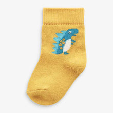 Load image into Gallery viewer, 5 Pack Dinosaur Socks (Younger) - Allsport
