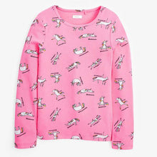Load image into Gallery viewer, Long Sleeve Ribbed Unicorn Top (3-12yrs) - Allsport
