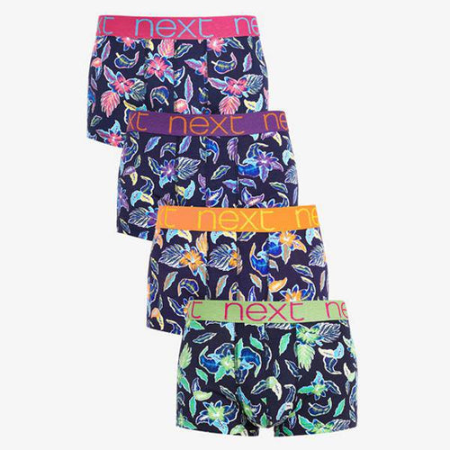 Bright Floral Hipsters Four Pack - Allsport