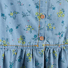 Load image into Gallery viewer, Puff Sleeve Denim Dress (3mths-6yrs) - Allsport
