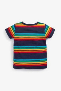 Multi Short Sleeve Stripe T-Shirt - Allsport