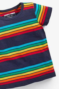 Multi Short Sleeve Stripe T-Shirt - Allsport