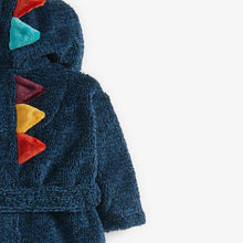 Load image into Gallery viewer, Blue Dinosaur Spike Robe (12mths-8yrs) - Allsport
