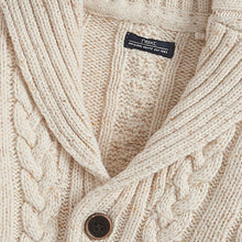 Load image into Gallery viewer, White Ecru Cable Button Through Cardigan (3mths-5yrs) - Allsport
