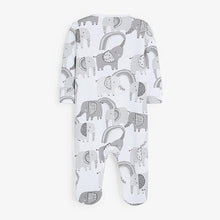 Load image into Gallery viewer, Grey Elephant 3 Pack Sleepsuits (0-18mths) - Allsport
