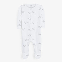 Load image into Gallery viewer, Grey Elephant 3 Pack Sleepsuits (0-18mths) - Allsport
