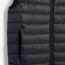 Load image into Gallery viewer, Black Shower Resistant Quilted Gilet - Allsport
