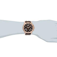 Load image into Gallery viewer, CATERPILLAR Chicago Rose Gold Brown Leather Chronograph Watch - Allsport
