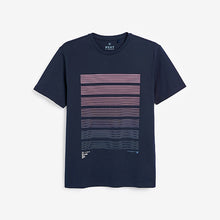 Load image into Gallery viewer, Navy Bar Graphic T-Shirt - Allsport
