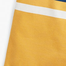 Load image into Gallery viewer, Ochre Yellow Colourblock Short Sleeve Polo Shirt (3-12yrs) - Allsport
