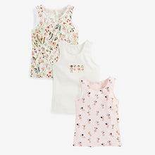 Load image into Gallery viewer, Pink/White Fairy 3 Pack Vests (1.5-12yrs)
