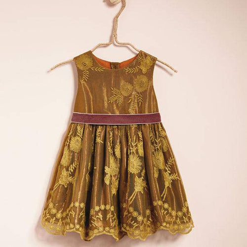 Olive Shimmer Prom Dress (3mths-6yrs) - Allsport