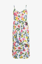 Load image into Gallery viewer, White Floral Strappy Dress - Allsport

