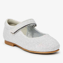 Load image into Gallery viewer, Glitter Mary Jane Silver Shoes  (Younger) - Allsport

