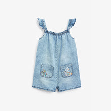 Load image into Gallery viewer, Denim Blue Character Playsuit With Headband Set (3mths-6yrs) - Allsport
