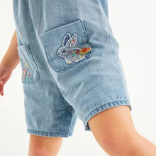 Load image into Gallery viewer, Denim Blue Character Playsuit With Headband Set (3mths-6yrs) - Allsport
