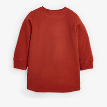 Load image into Gallery viewer, Rust Long Sleeve Textured T-Shirt (3mths-5yrs) - Allsport

