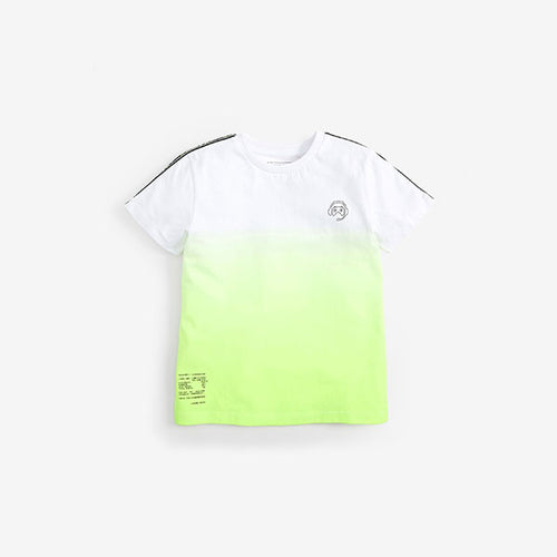 Yellow Ombre Taped T-Shirt (3-12yrs) - Allsport