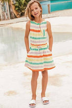 Load image into Gallery viewer, Twist Back Dress Fluro Stripe - Allsport
