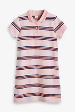 Load image into Gallery viewer, Polo Stripe Dress Pink / Fluro - Allsport
