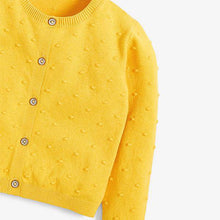 Load image into Gallery viewer, Yellow Bobble Cardigan (3mths-5yrs) - Allsport
