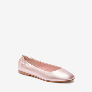 Pink Metallic Ballet Shoes (Older Girls) - Allsport